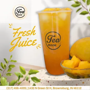 Refresh your day with the tropical sweetness of mango tea!