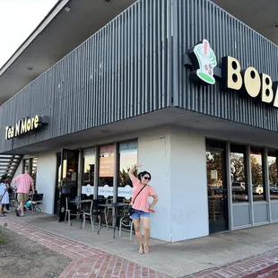 Front of boba shop