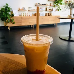 JOCO with strawberry puree