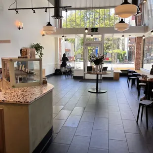 Back of the store view of the front