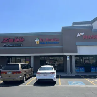 the front of the store