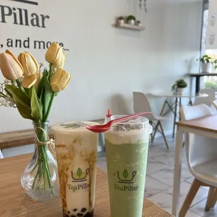 brown sugar boba and tea pillar special