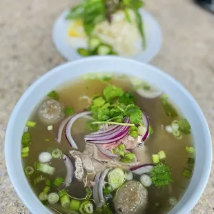 Beef Meatball Noodle Soup