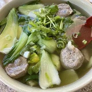 Beef Meatball Noodle Soup