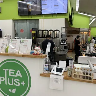 customers at the counter