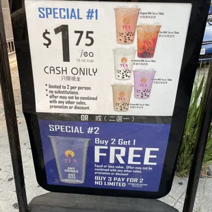 Cheapest boba in the city!