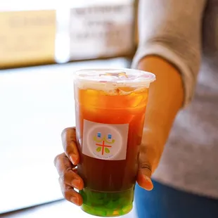Honey Black Tea with Green Apple Jelly