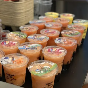 Strawberry peach mixed
