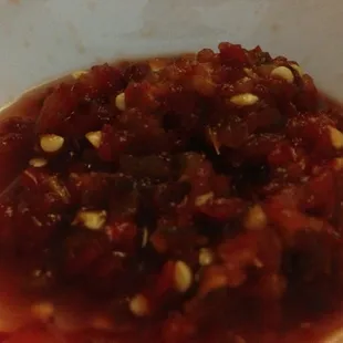 Hot Oil, in case if its isn't hot enough.