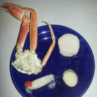 Crab v. Krab and Sea scallop v. Bay scallop.