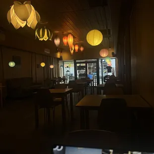 the interior of a restaurant