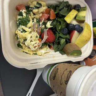 Eggs with fruits!!!!
