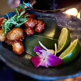 a plate of food on a table