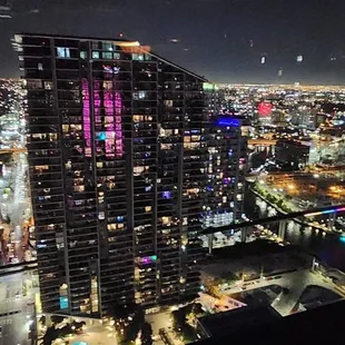 Fantastic view of Miami night lights!