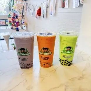 Taro , Thai Tea , Honeydew