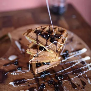 Pandan Waffles