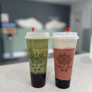 Passionfruit slush tea