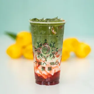 Strawberry Matcha Latte