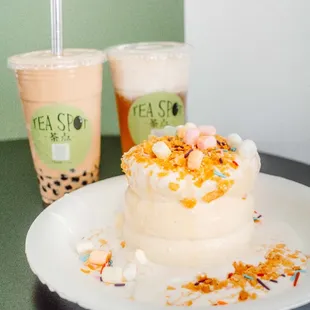 cream cheese souffle pancake $13