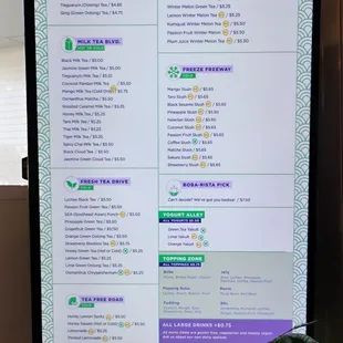 Menu Board  10-07-2024