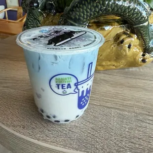 Pretty taro tea