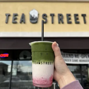 Strawberry Matcha Latte