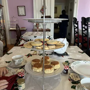 a table set for a tea party