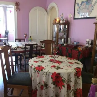 a dining room