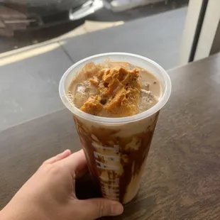 A4. Dalgona Boba Milk Tea