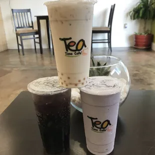 two cups of iced coffee