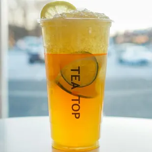 Lemon Green Tea w/ Crushed Ice