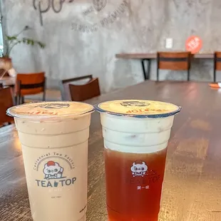 Brown Sugar Jasmine Milk Tea Cheese foam oolong Milk Tea