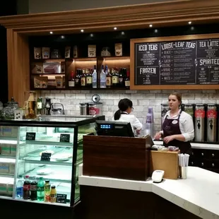two people at the counter