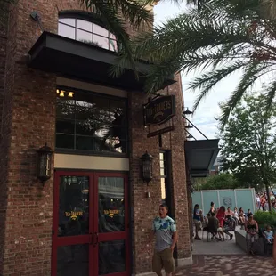 outside