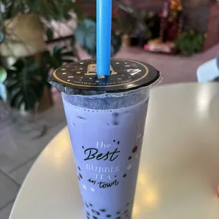 Ube MilkTea with Tapioca Boba