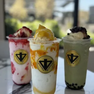 Ice cream series  Scoop o mango  Scoop o strawberry  Red bean matcha