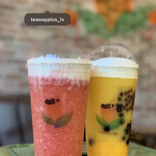 Blender Fruit tea with sea salt foam