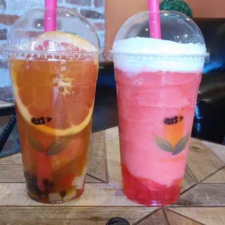 Fresh Grapefruit Lemon Tea