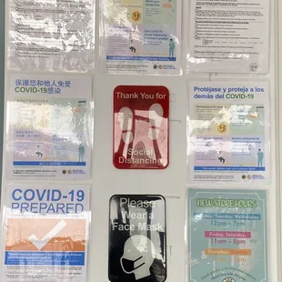 Covid precautions and postings