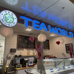 the front of the restaurant