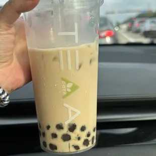 Black Sugar Jasmine Milk Tea