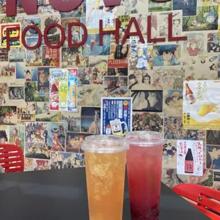 Peach grapefruit tea, bayberry sparkling water IG: @bobabitchess