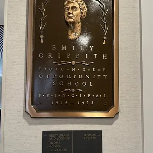 Emily Griffith plaque