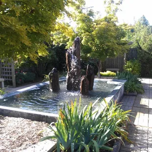 There are a number of water features in the garden. I love this more formal approach.