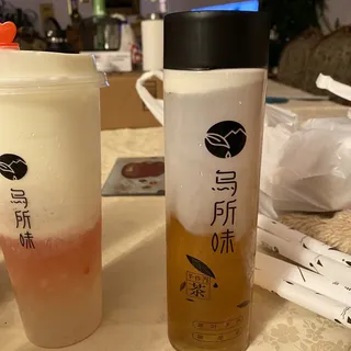 I6. Green Tea Jelly with Milk