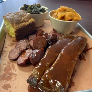 2 Meats BBQ Plate