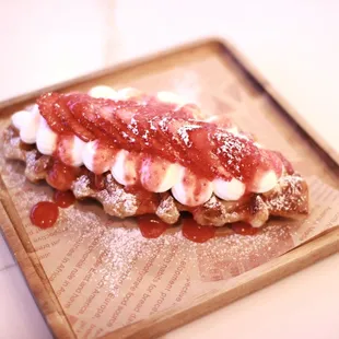 Strawberry Croffle