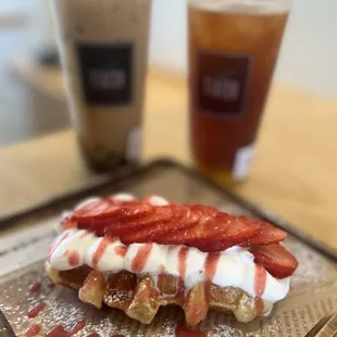 Strawberry Croffle!!