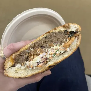 Korean Brisket Sandwich