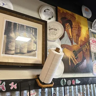 a paper plate and fan